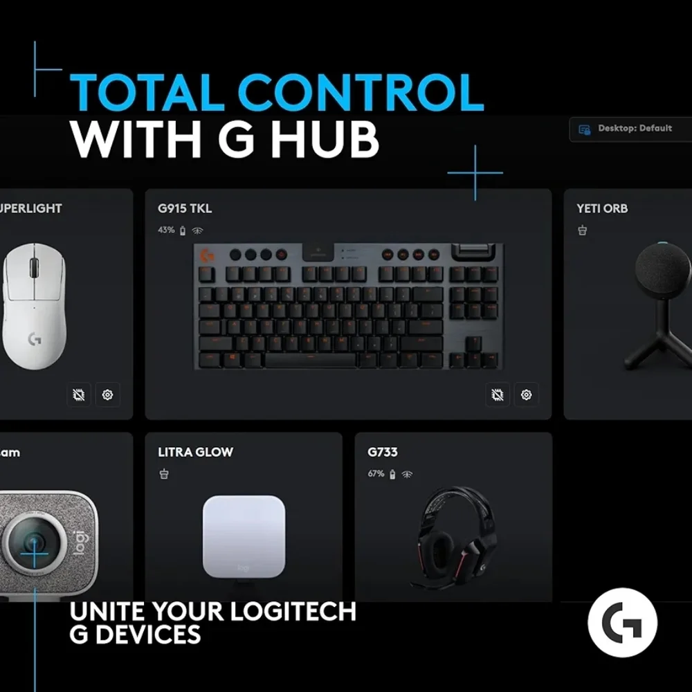 Logitech G Yeti Orb Cardioid Condenser Gaming Microphone w/ RGB Lightsync Lights